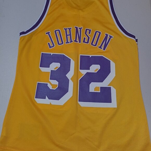 Champion Ervin Magic Johnson Los Angeles Lakers NBA Basketball Jersey Adult 40 - Picture 5 of 5